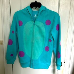 Disney new Youth Large  Monsters Inc. Sulley Character Costume Sweatshirt Zip